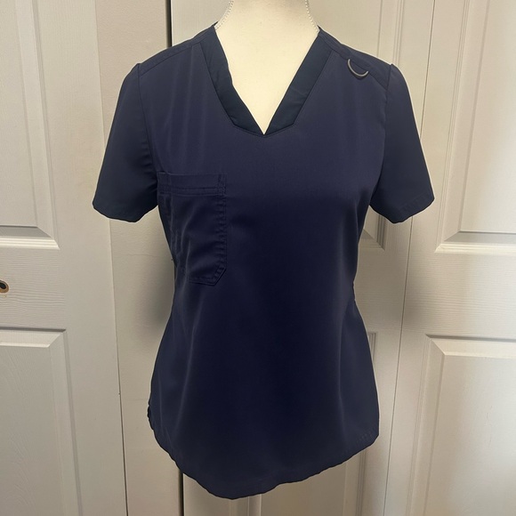 Grey's Anatomy Navy Scrub Top - Picture 1 of 3